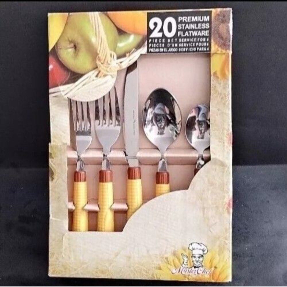 Stainless Steel Flatware Corn On The Cob Handles Master Chef